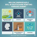 Welche Energiequelle soll in Deutschland künftig Vorrang haben?